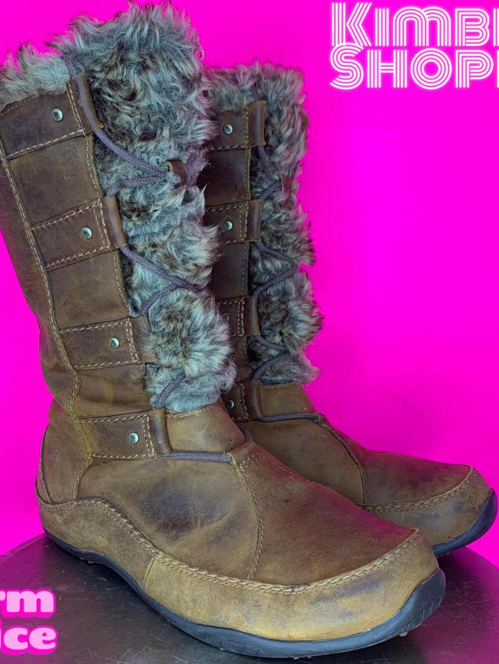 The North Face Abby IV Waterproof Leather Faux Fur Winter Boot US 7.5 UK 5.5